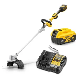 DEWALT 18V XR Brushless 36cm (14") 1 x 5.0Ah Line Trimmer Kit DCMST561P1-XE