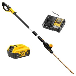 DeWalt DCMPH566P1-XE 18V XR 5.0Ah Li-ion Cordless Brushless 550mm (21-1/2") Pole Hedge Trimmer Combo Kit