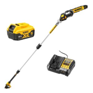 DeWalt DCMPS567P1-XE 18V XR 5.0Ah Li-ion Cordless Brushless 200mm (7-3/4") Pole Saw Combo Kit